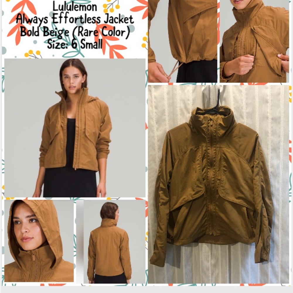 🦄OG Lululemon Always Effortless Jacket
Bold Beige 6 Coat EUC Small Rare Color